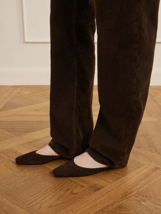 June Suede Point-toe Mules