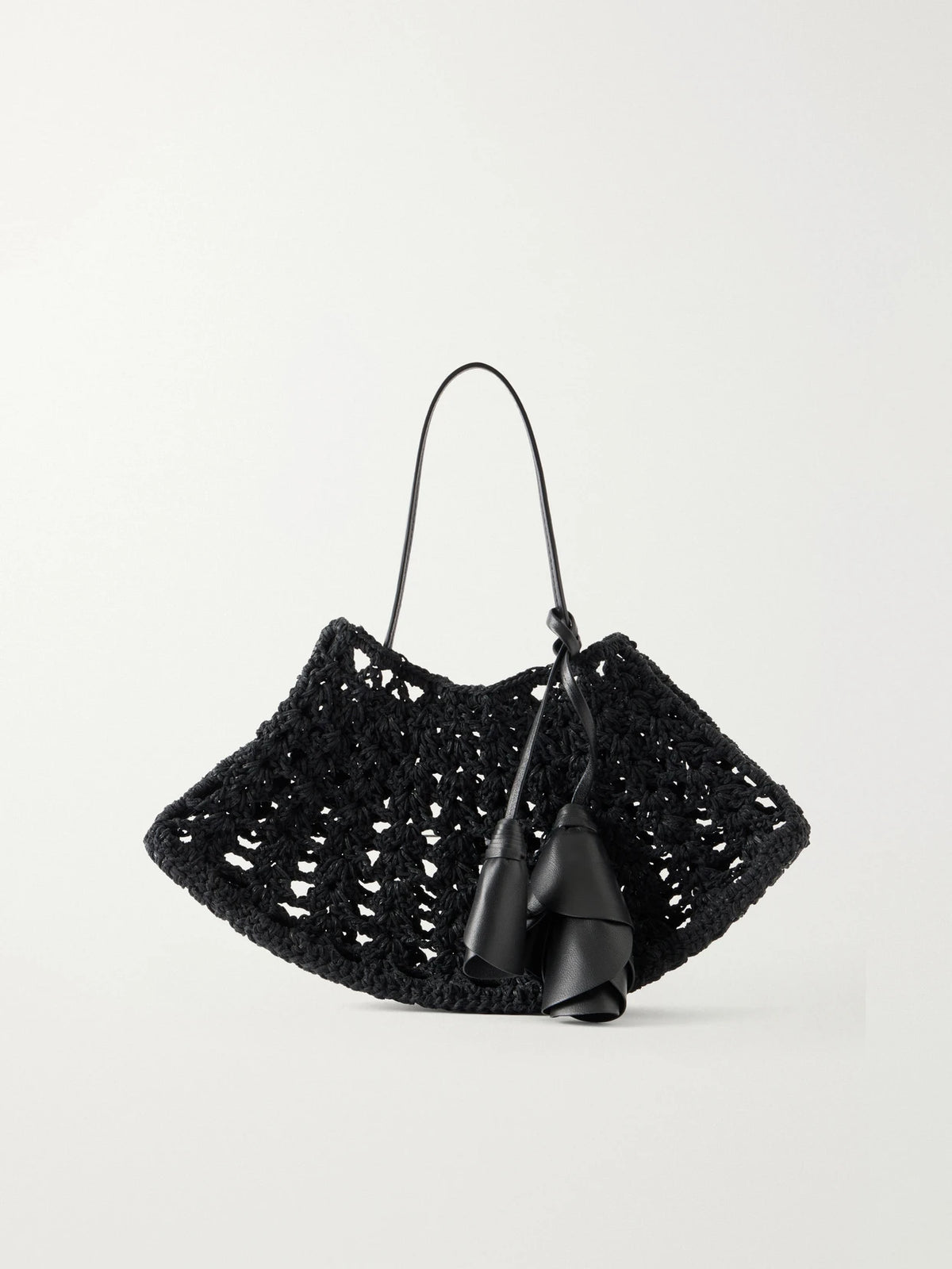 Maya Crocheted Leather Tote