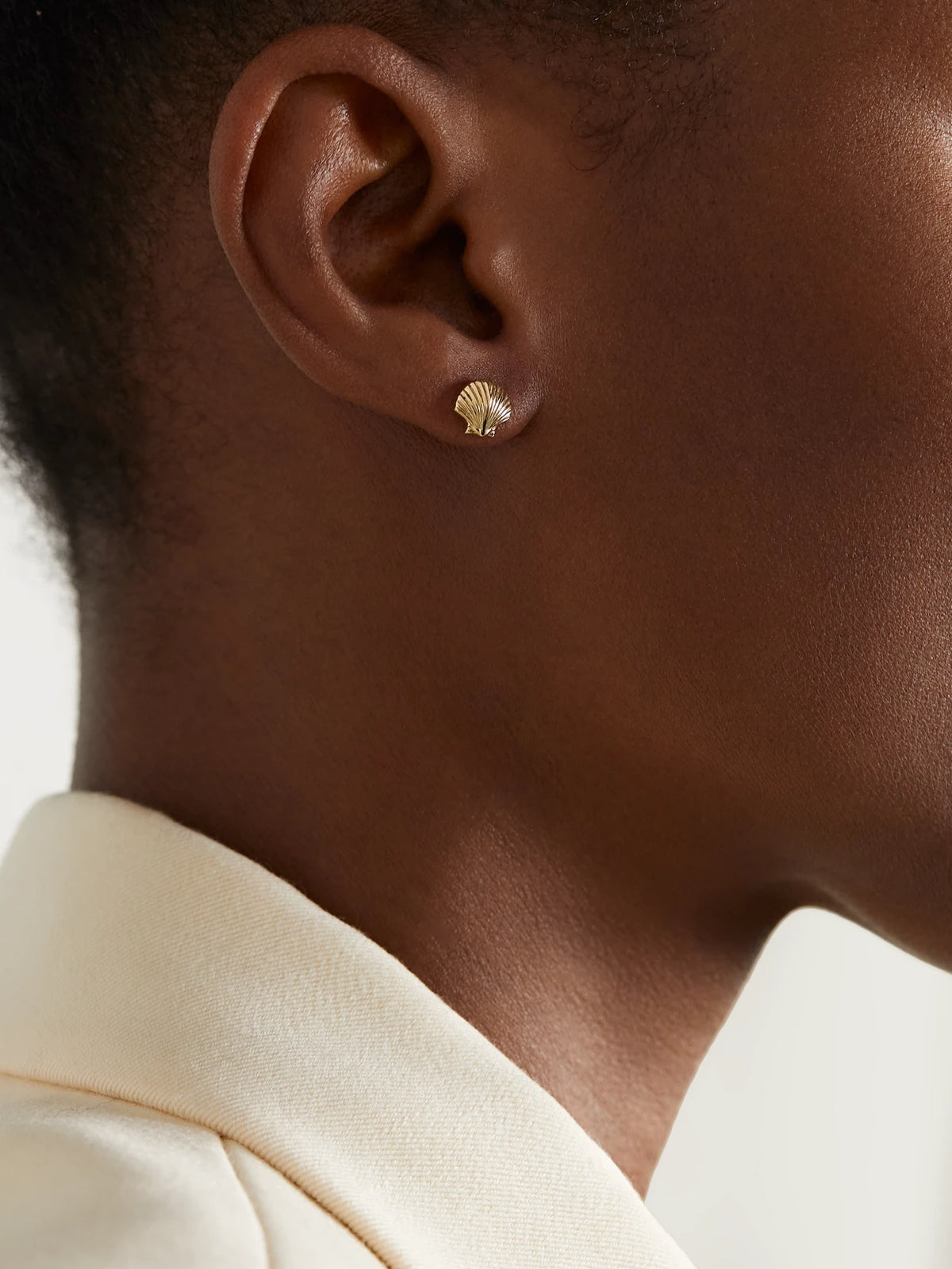 Image of Earrings. Product name - Mini Venus 14-karat Gold Earrings in Multi colour by brand - Mateo