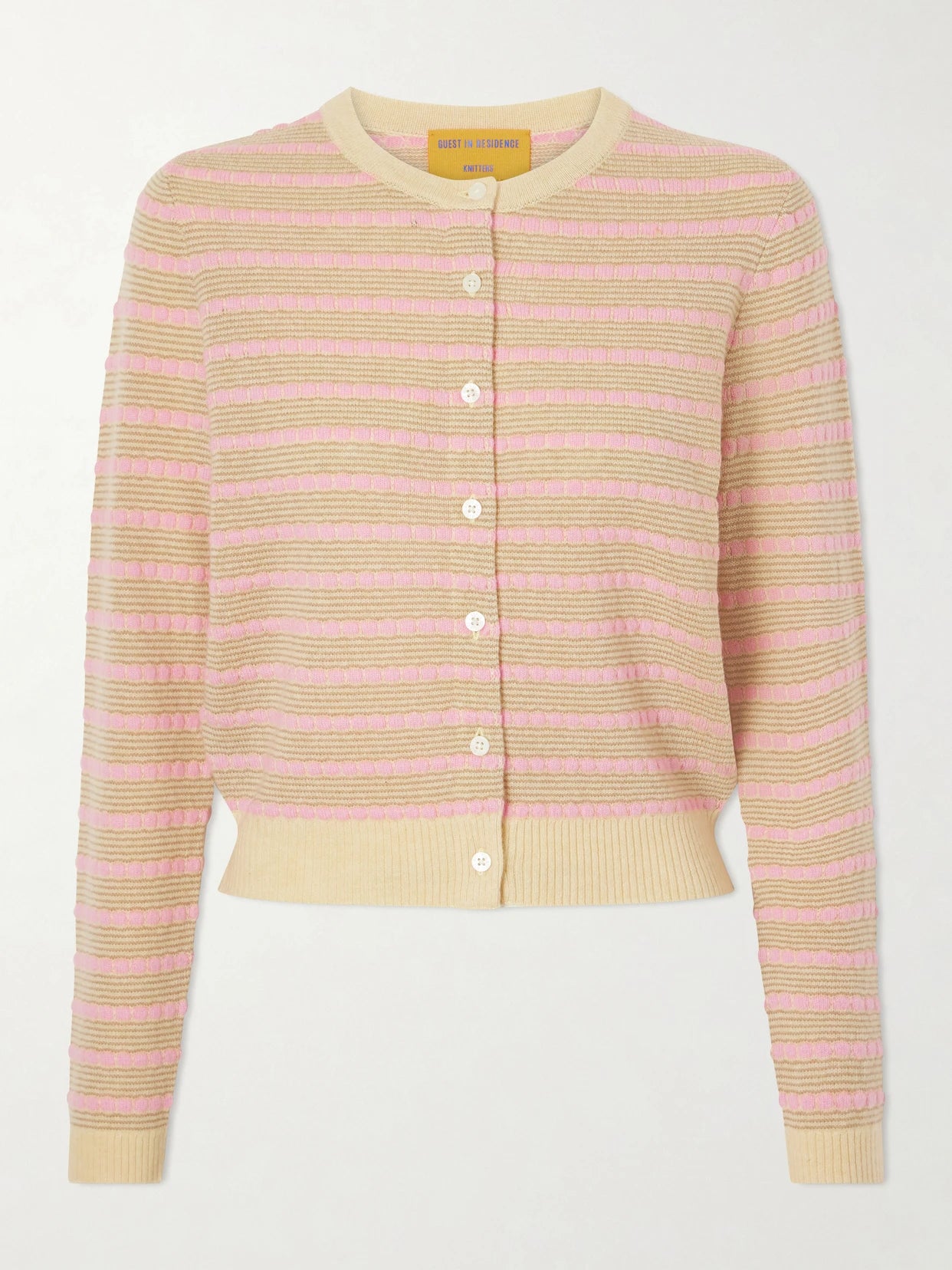 Jane Striped Cashmere Cardigan
