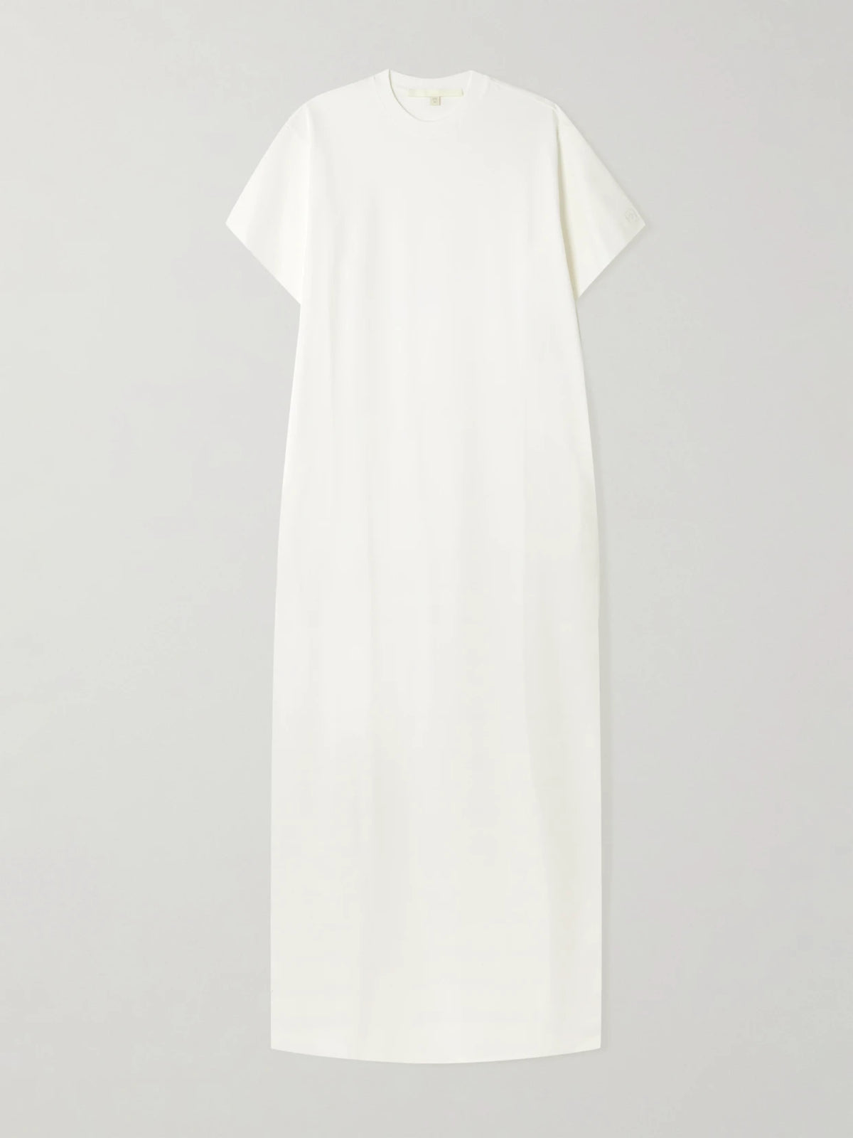 RÙADH Braun Embroidered Organic Cotton-jersey Maxi Dress