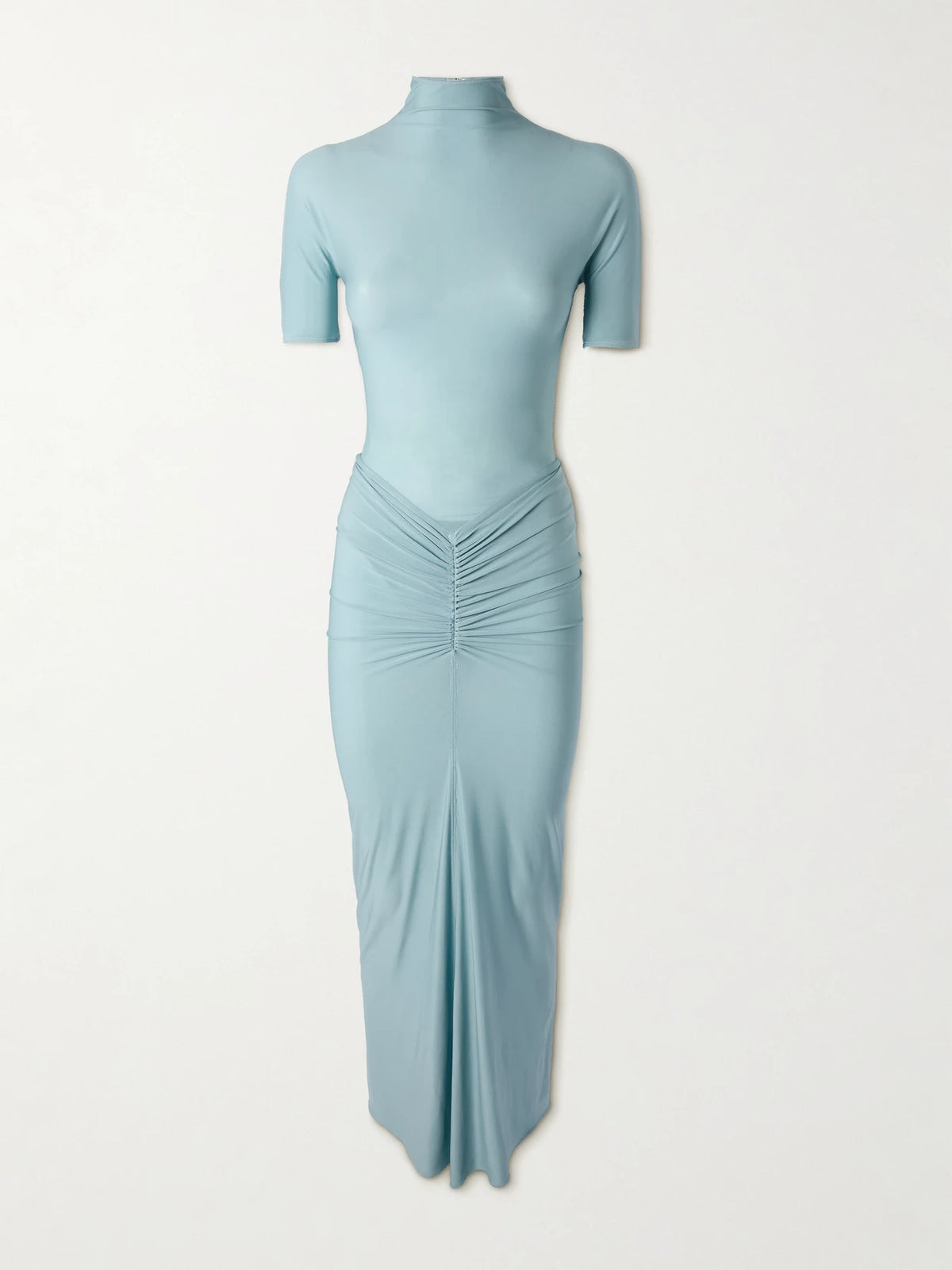 Ruched Stretch-jersey Midi Dress
