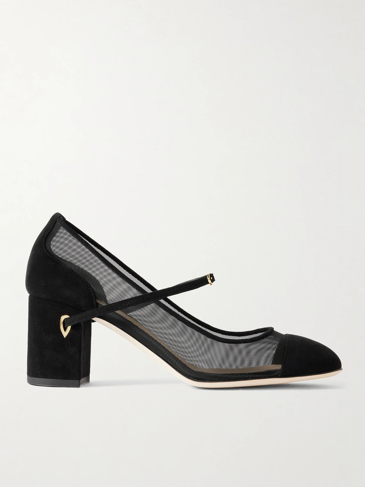 Paolo 65 Mesh And Suede Pumps