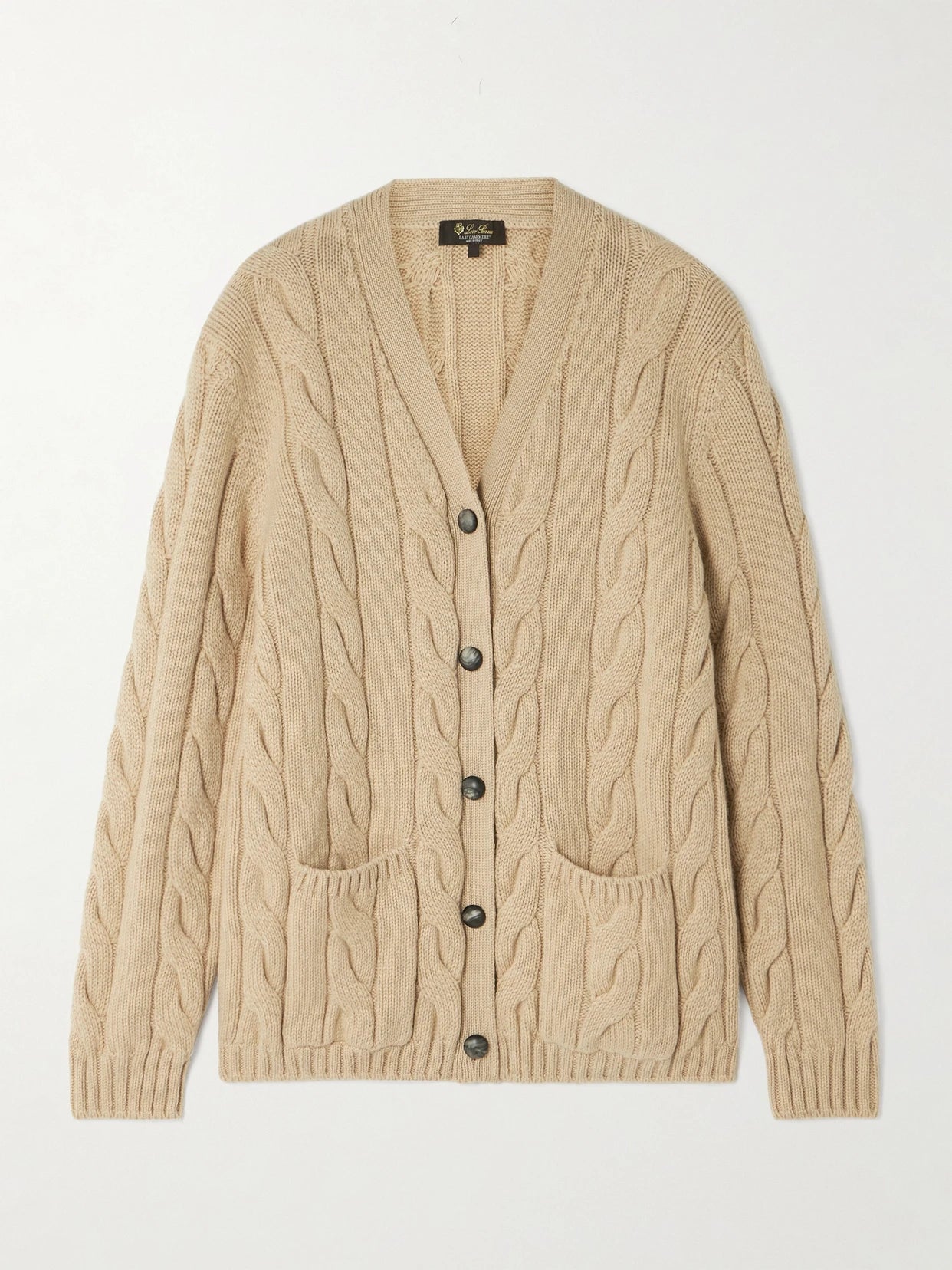 Napier Cable-knit Cashmere Cardigan