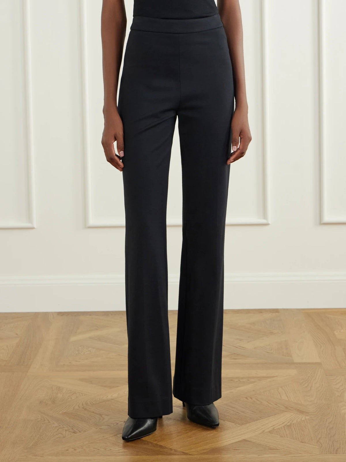 Veronica Beard Gracie Stretch-jersey Flared Pants