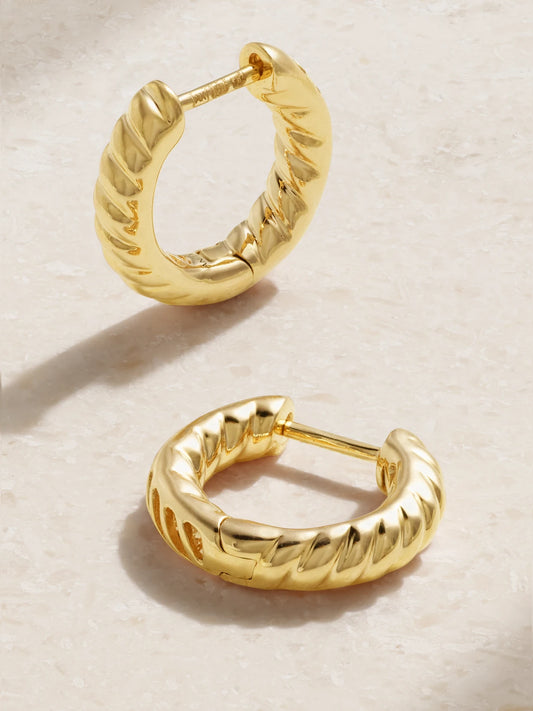 Zoe 18-karat Gold Hoop Earrings