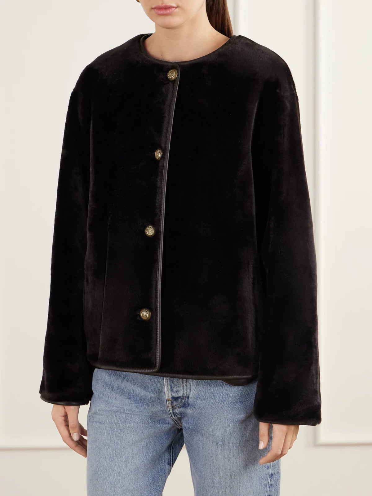ARMA Gloria Reversible Shearling And Leather Jacket
