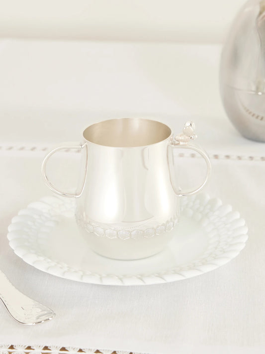 Image of Tableware. Product name - Stainless Steel Baby Cup in Silver colour by brand - Christofle