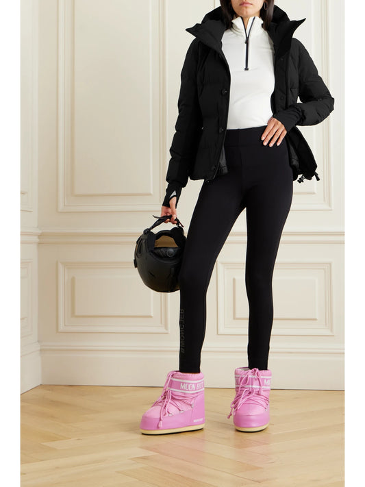 Image of Coats & Jackets. Product name - Guyane Hooded Down Ski Jacket in Black colour by brand - Moncler Grenoble