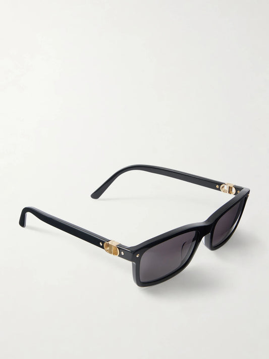Petit Cd S1i Rectangular-frame Acetate Sunglasses
