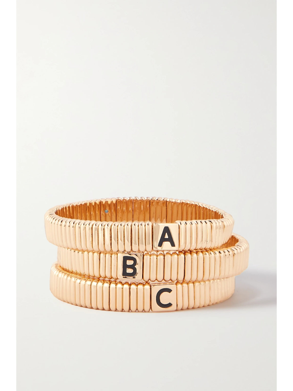 Alphabet Gold-tone Bracelet