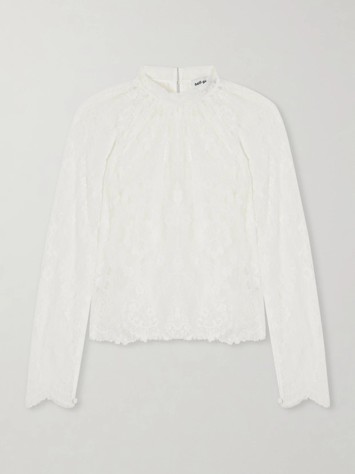 Scalloped Lace Blouse