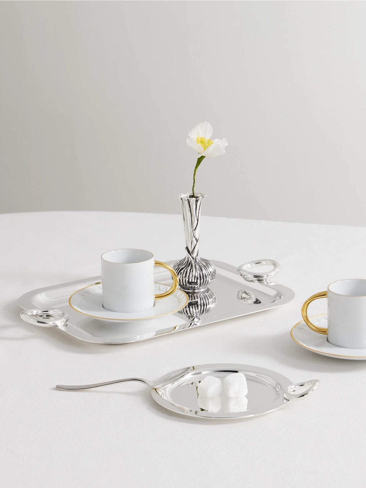 Image of Tableware. Product name - Vertigo Silver-plated Tray in Multi colour by brand - Christofle