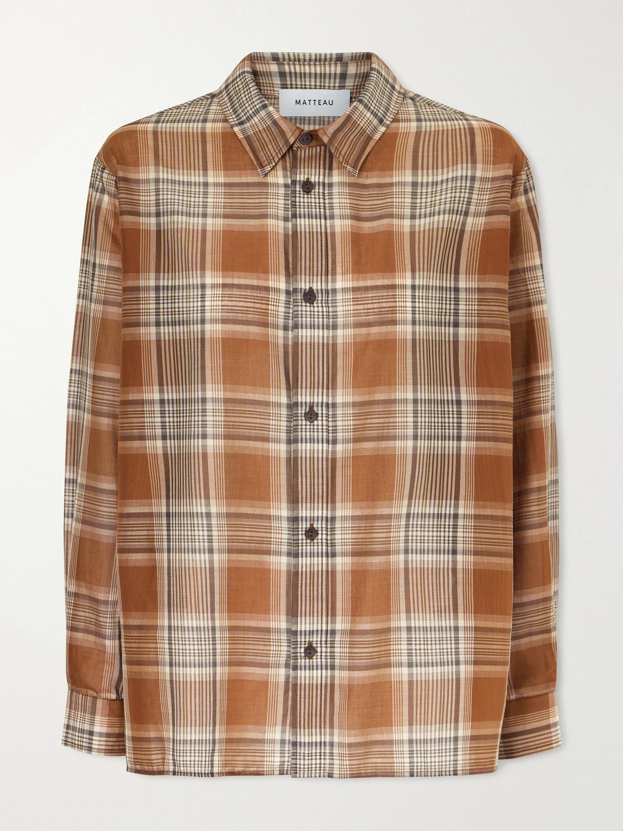 Checked Cotton-voile Shirt