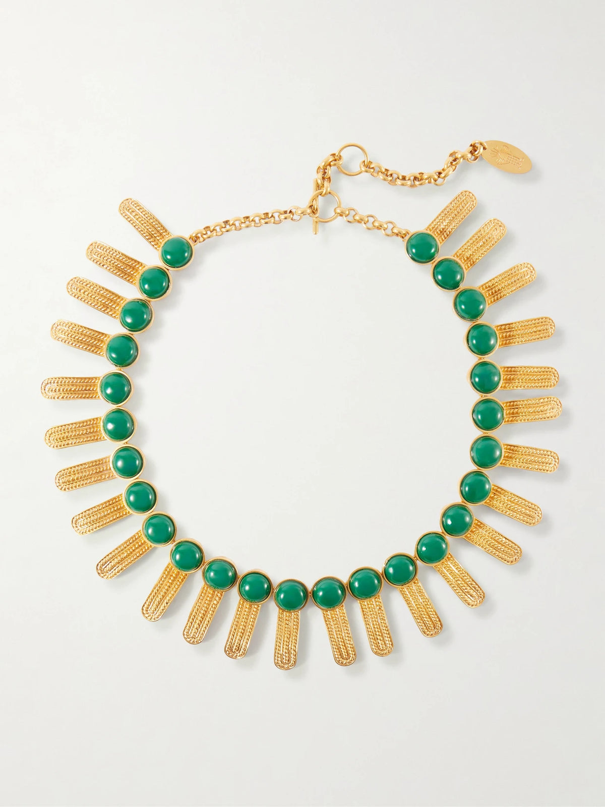Sonia Petroff Orofina Gold-tone Resin Necklace
