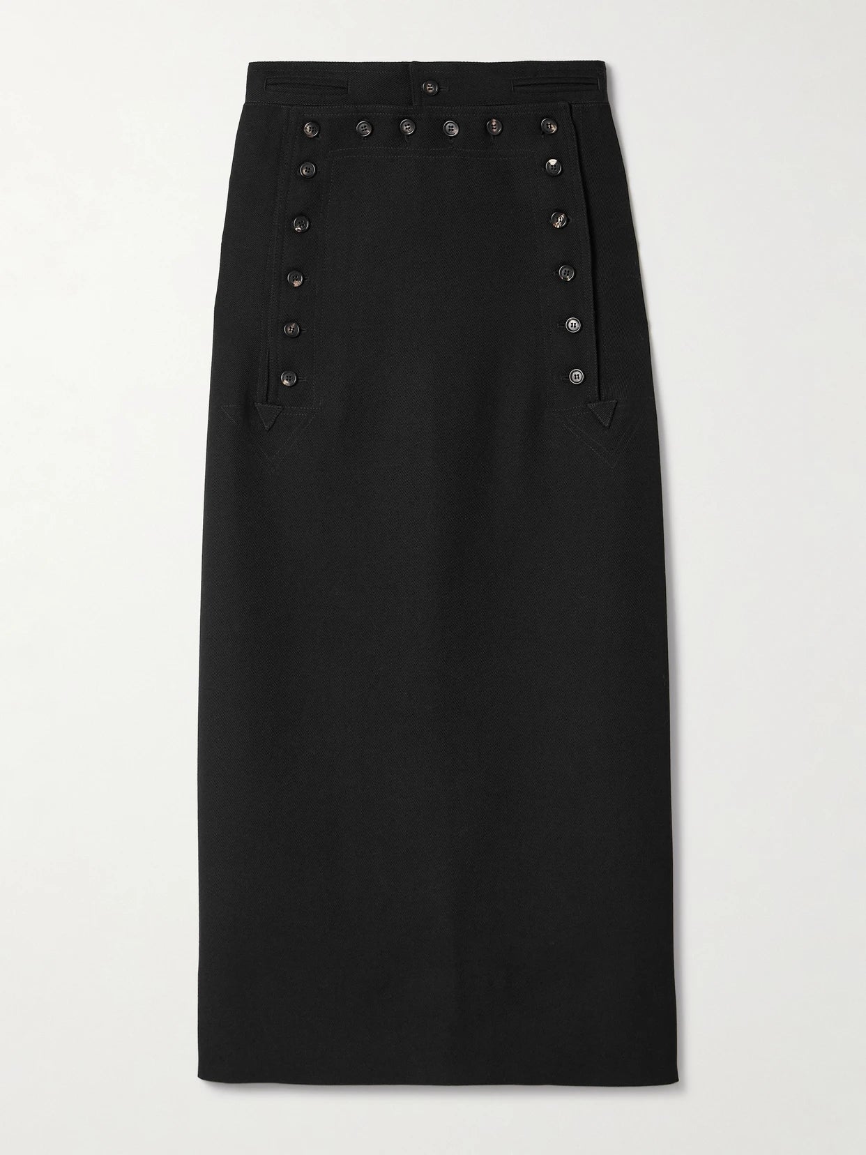 Wool-twill Maxi Skirt