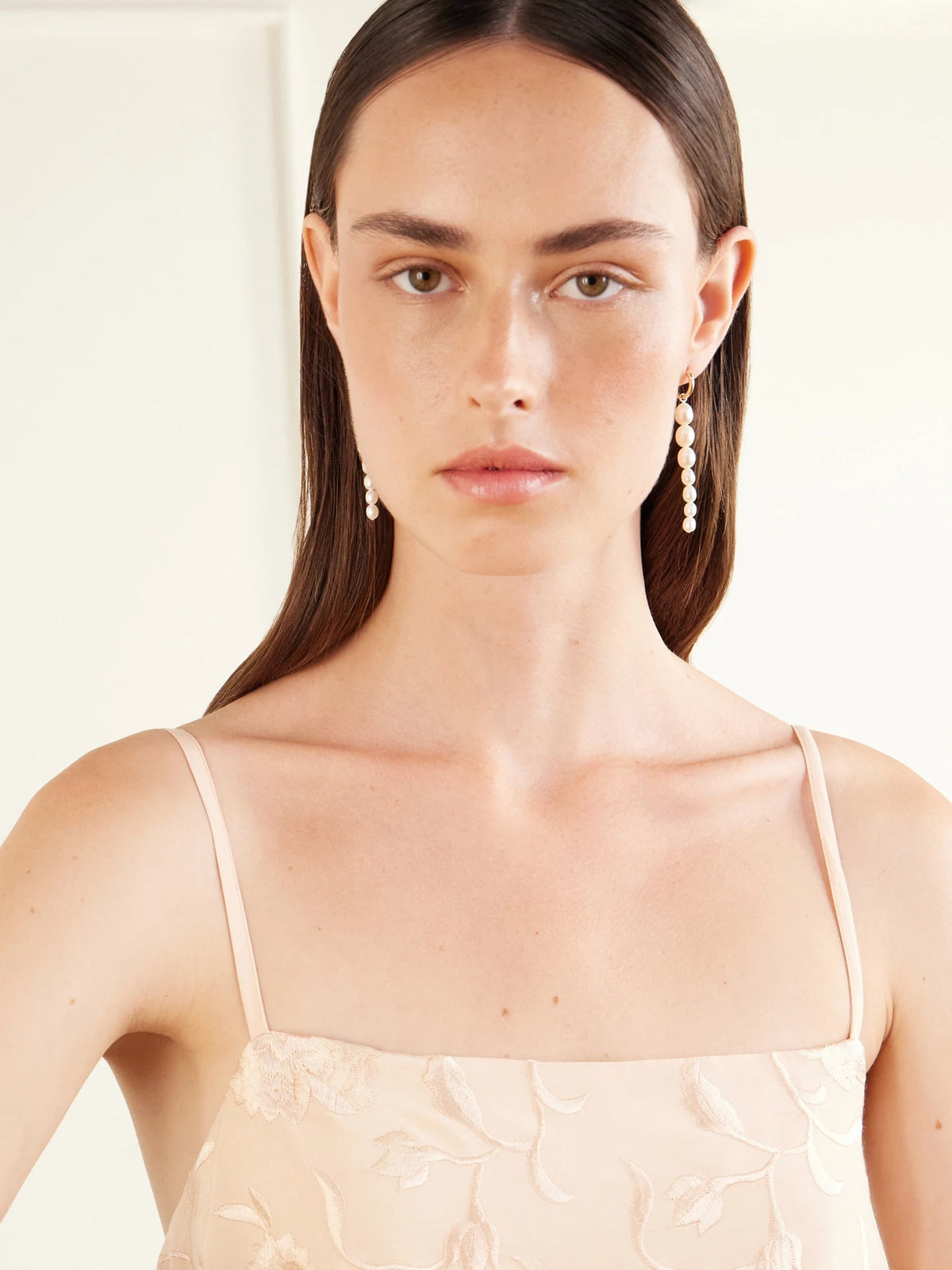 Image of Earrings. Product name - Reverie 14-karat Recycled Gold Pearl Earrings in White colour by brand - By Pariah