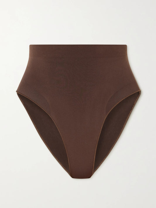 Seamless Sculpt Mid Waist Brief - Cocoa