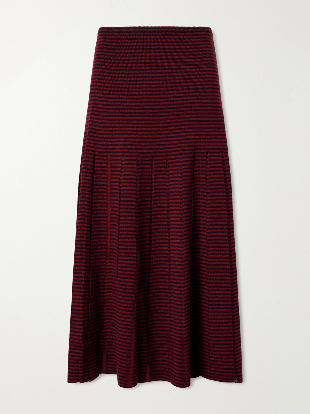 Proenza Schouler White Label Phyllis Striped Wool And Cotton-blend Maxi Skirt