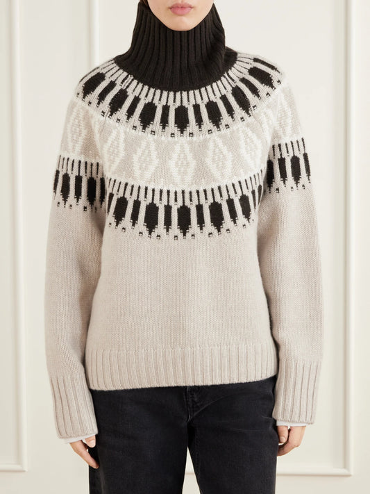 Arch4 Whistler Fair Isle Intarsia-knit Cashmere Turtleneck Sweater