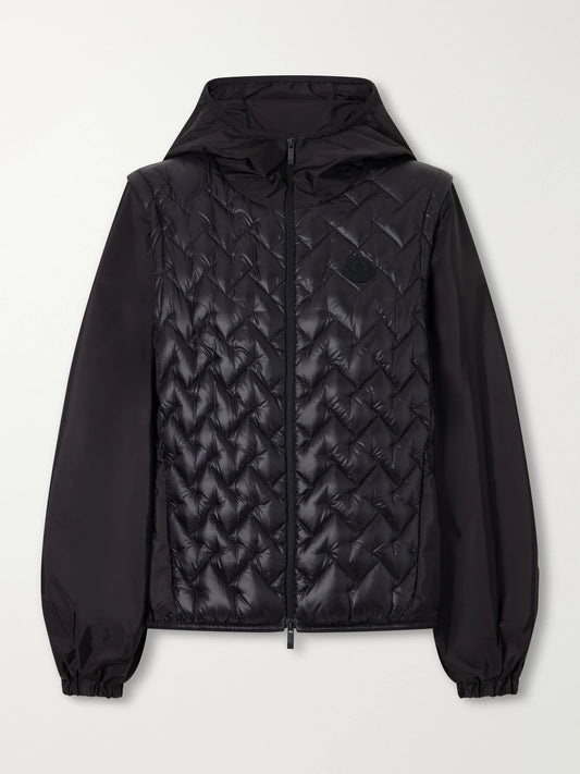 Image of Coats & Jackets. Product name - Mirage Quilted Shell Jacket in Black colour by brand - Moncler