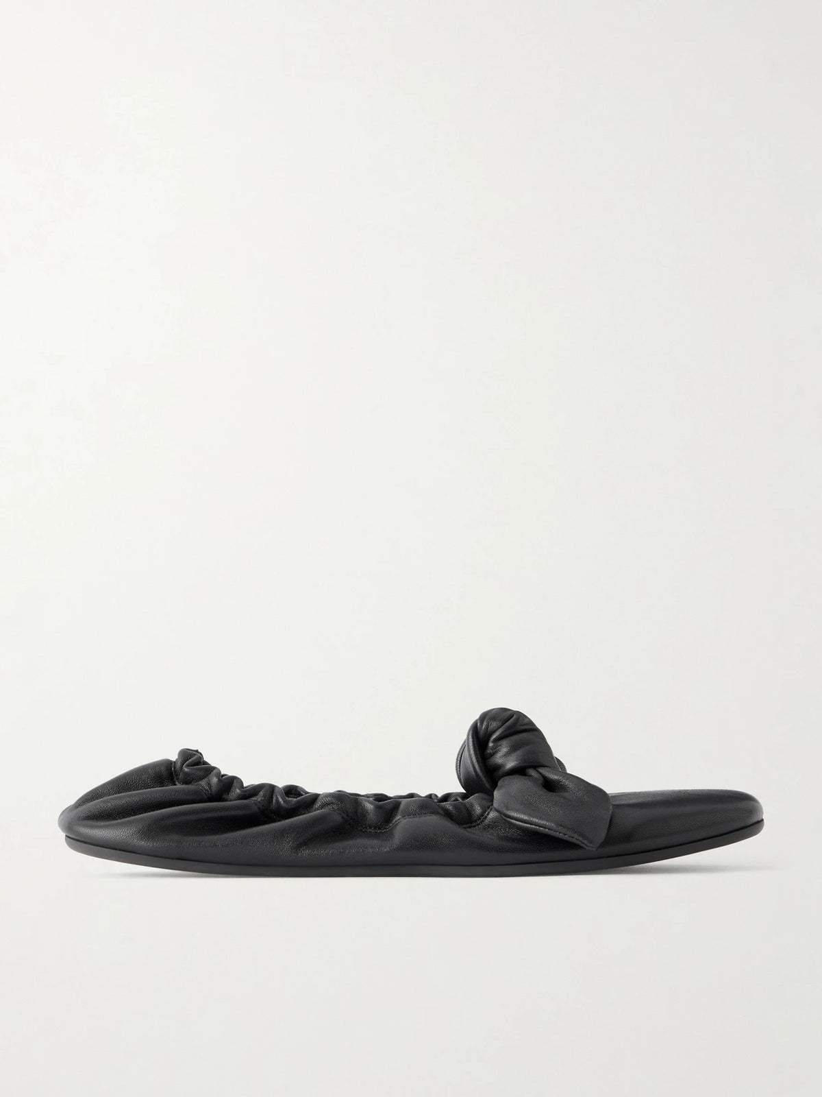 Zimmermann Carousel Knotted Leather Ballerina Flats