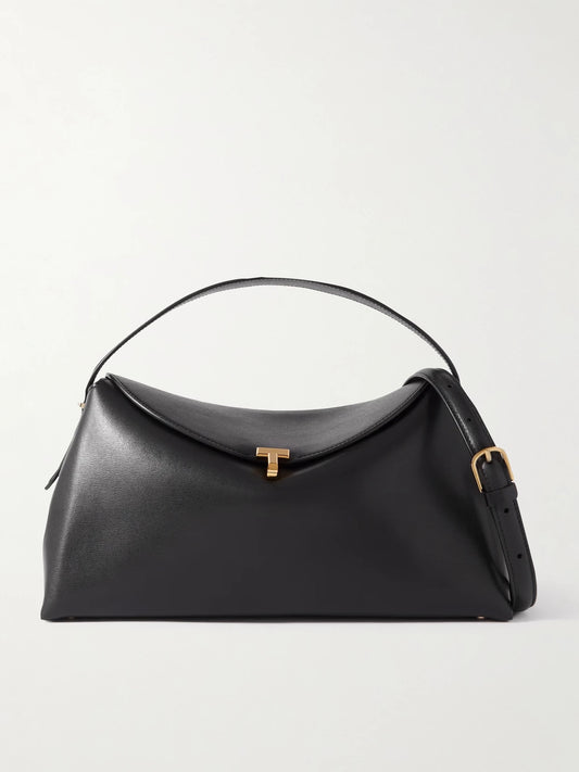 T-lock Leather Shoulder Bag