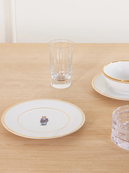 Image of Tableware. Product name - Wilshire Polo Bear 4-piece Porcelain Plates in White colour by brand - Ralph Lauren Home