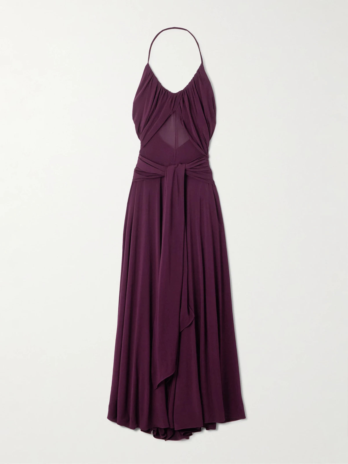 Stretch-jersey Halterneck Maxi Dress
