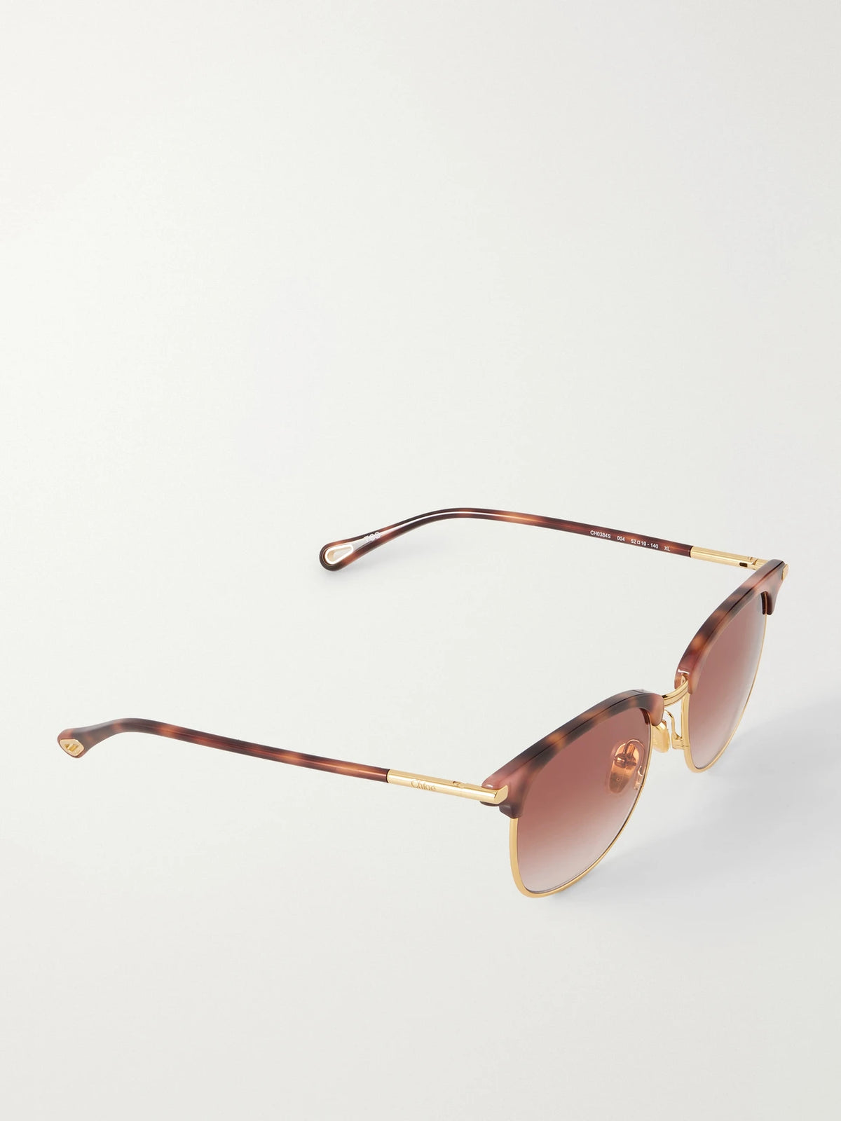 Tubolar D-frame Acetate And Gold-tone Sunglasses