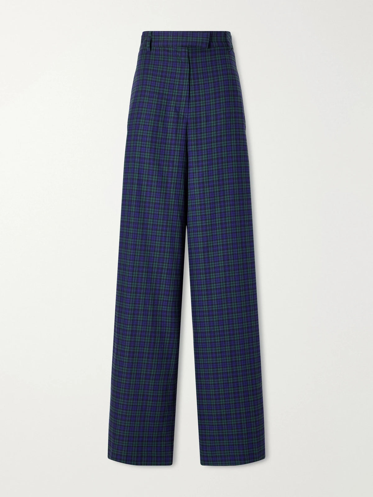 Dries Van Noten Checked Cotton Wide-leg Pants