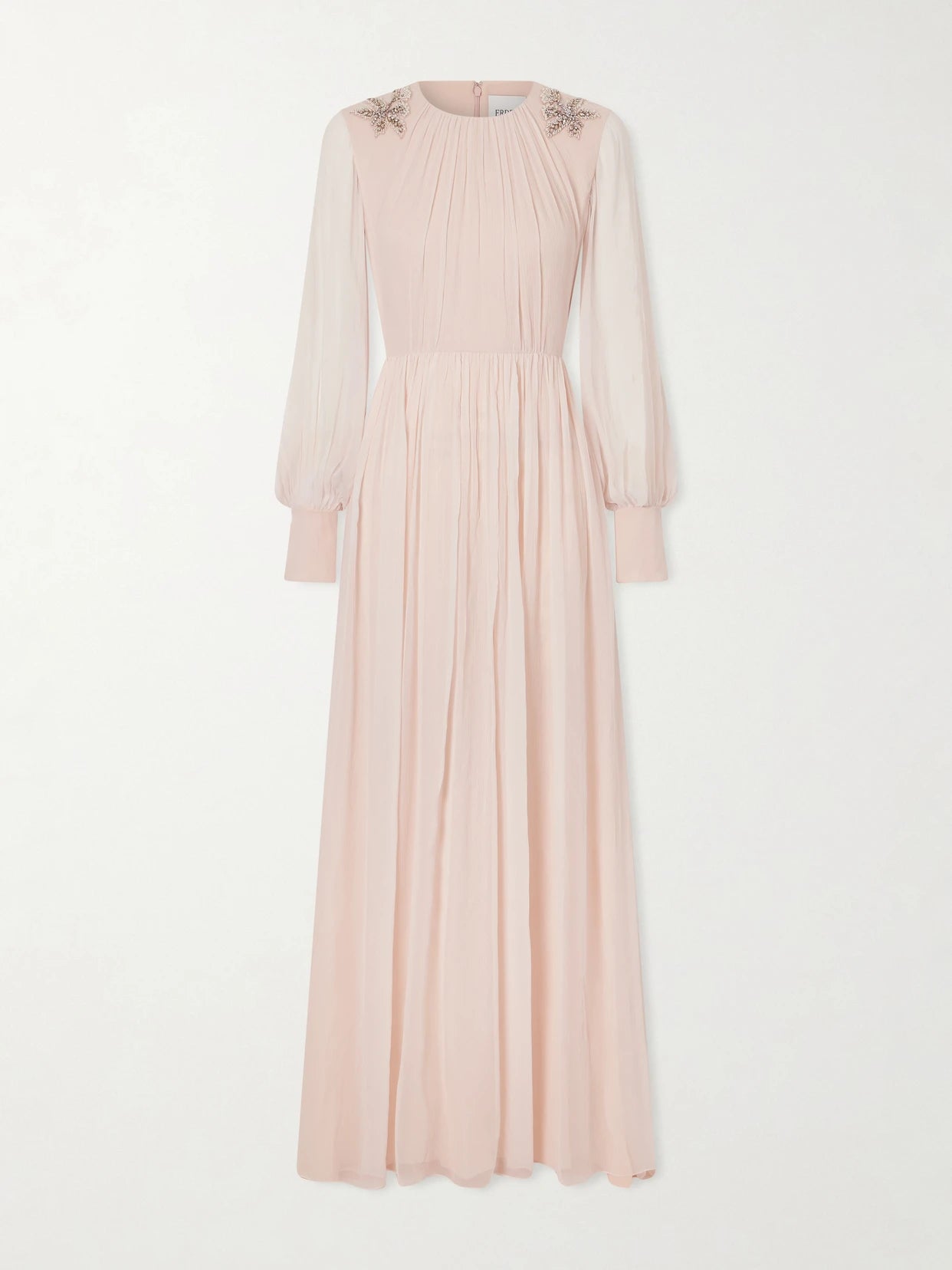 Crystal-embellished Crêpon Gown