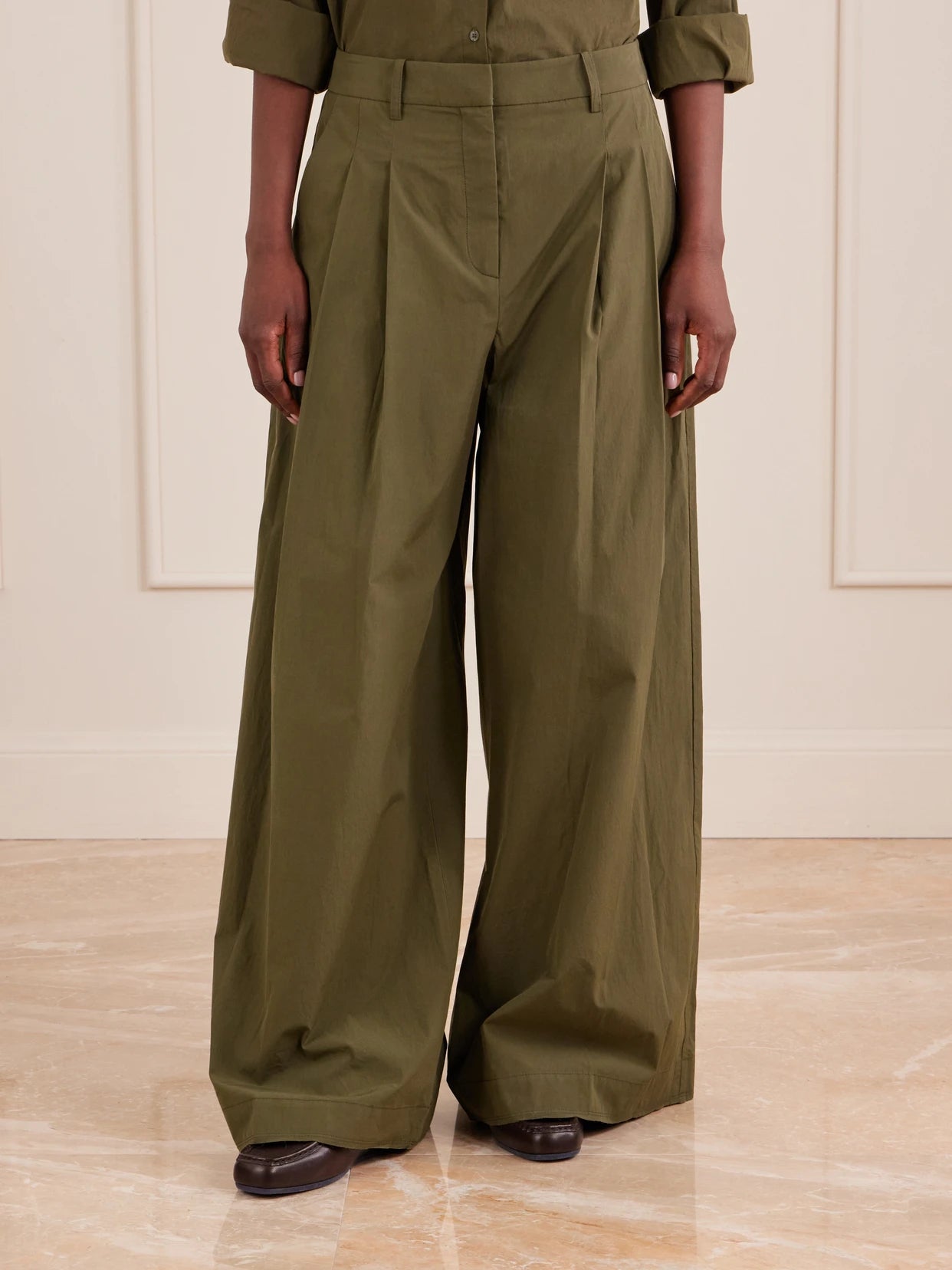 New Didi Cotton Wide-leg Pants