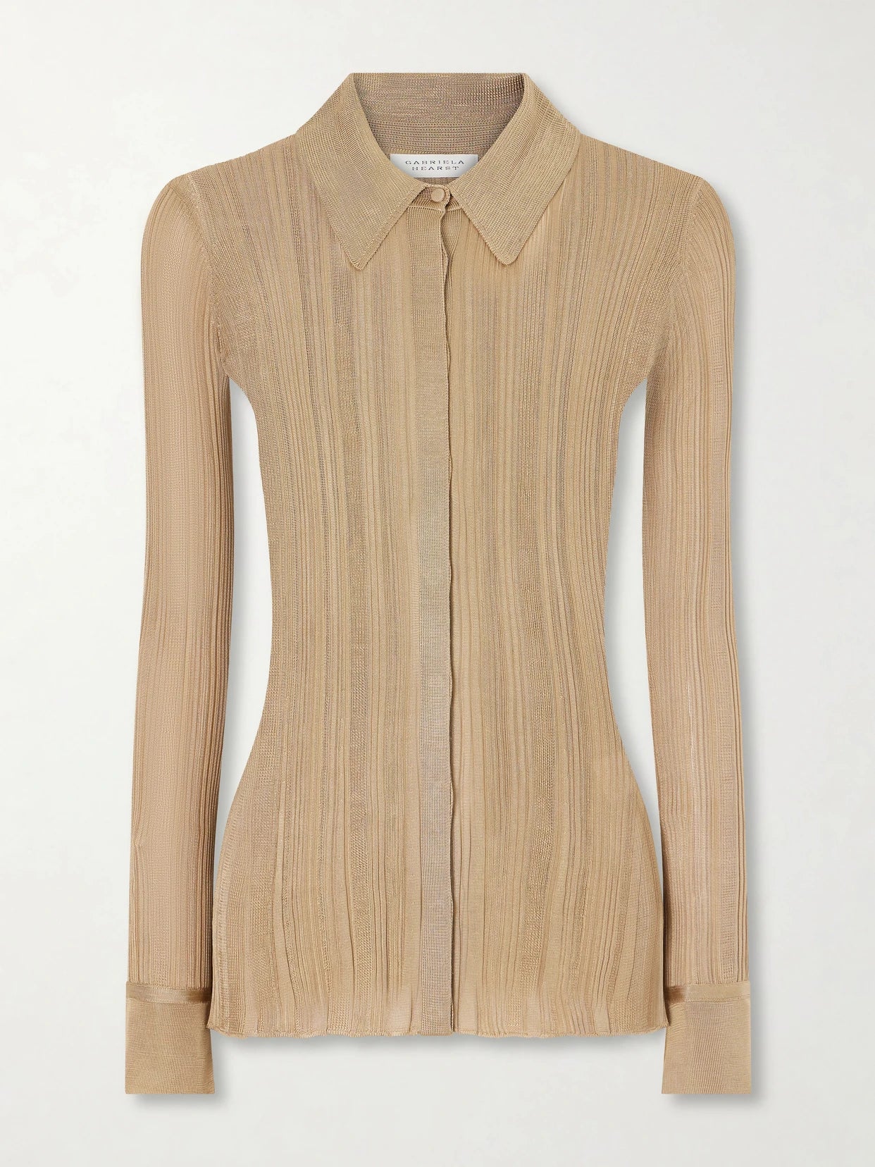 Tamar Ribbed Silk Shirt