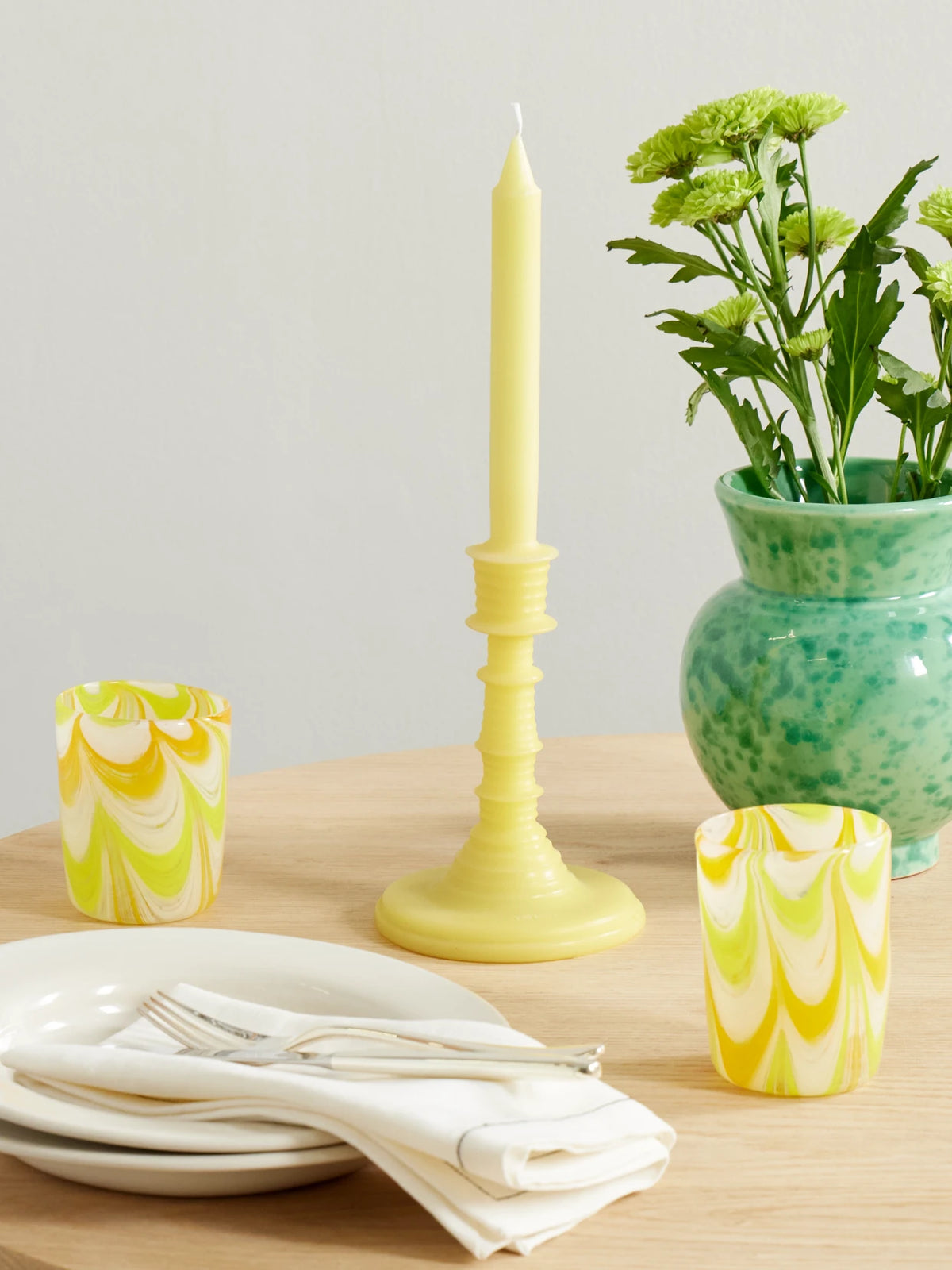 Image of Perfumes & Colognes. Product name - Honeysuckle Scented Candle, 350g in Yellow colour by brand - LOEWE PERFUMES