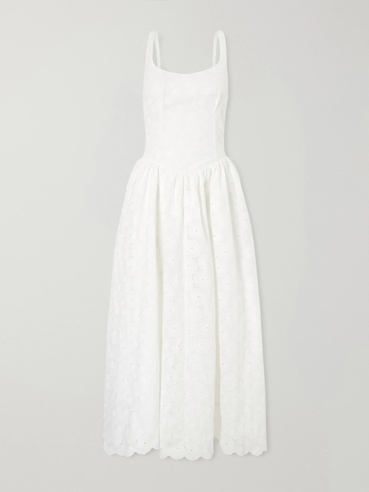 Milana Broderie Anglaise Midi Dress