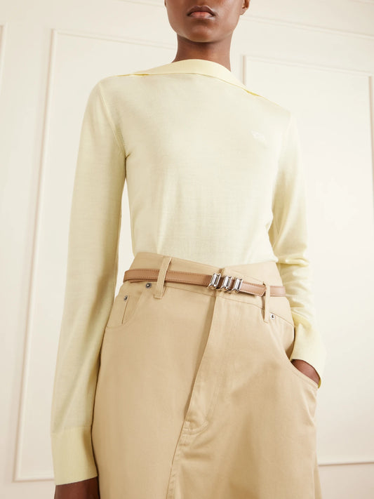 LOEWE Coil Reversable Leather Belt