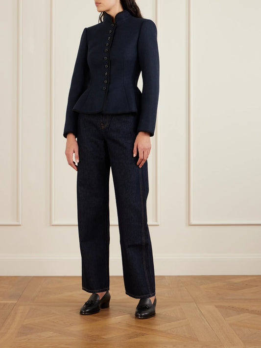 Image of Coats & Jackets. Product name - Cashmere Jacket in Navy colour by brand - Loro Piana