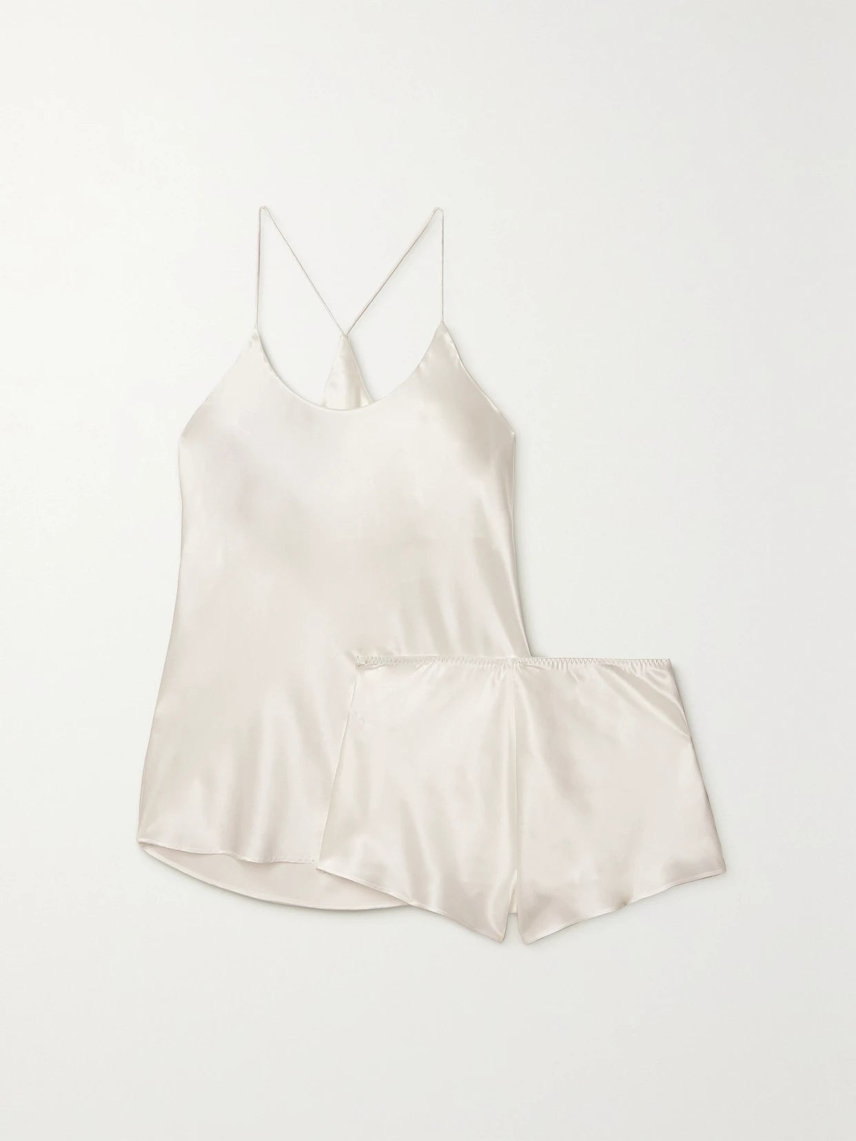 Bella Silk-satin Pajama Set