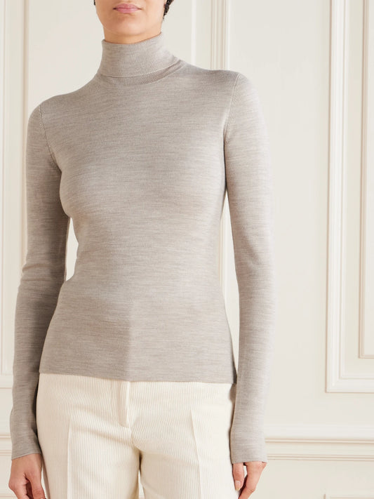 May Wool, Cashmere And Silk-blend Turtleneck Sweater