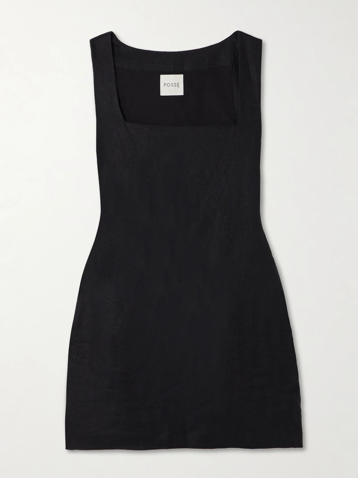 Image of Dresses. Product name - Alice Linen Mini Dress in Black colour by brand - Posse