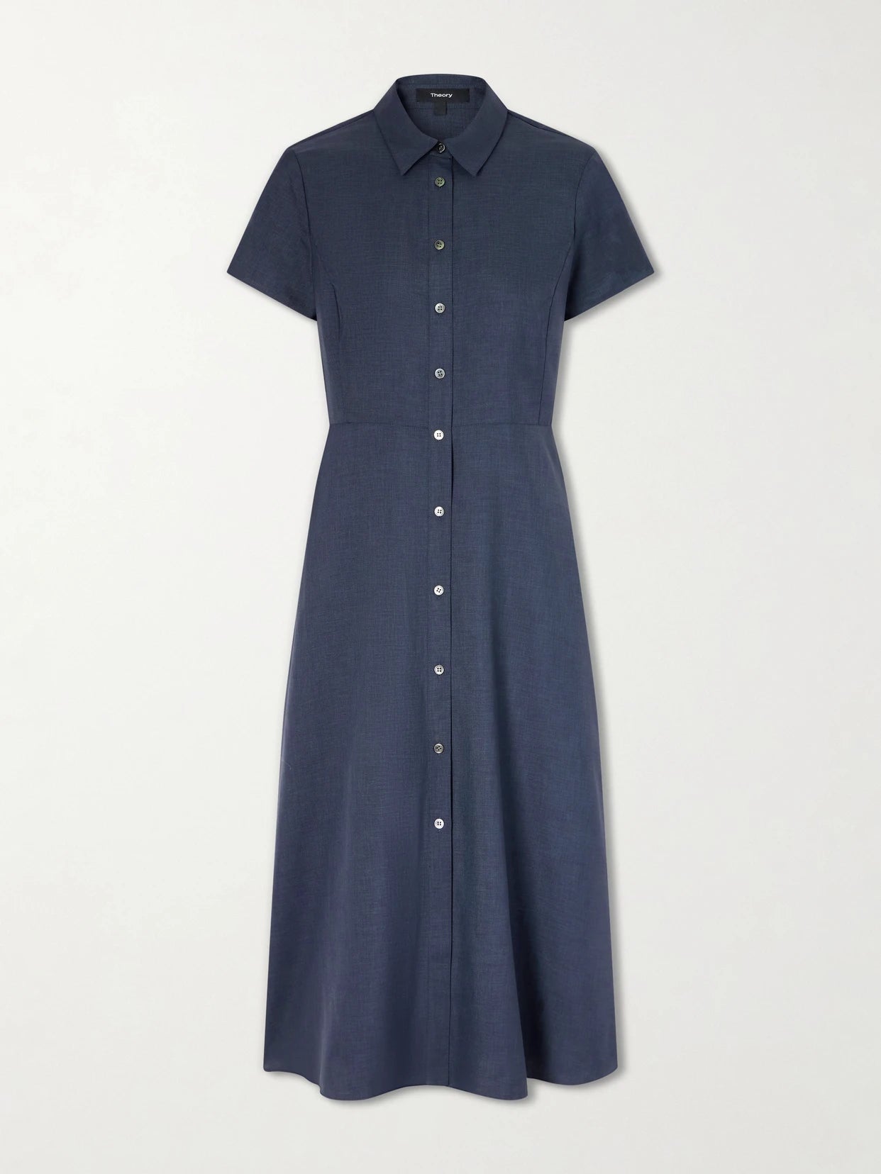 Belted Pleated Satin Midi Dress