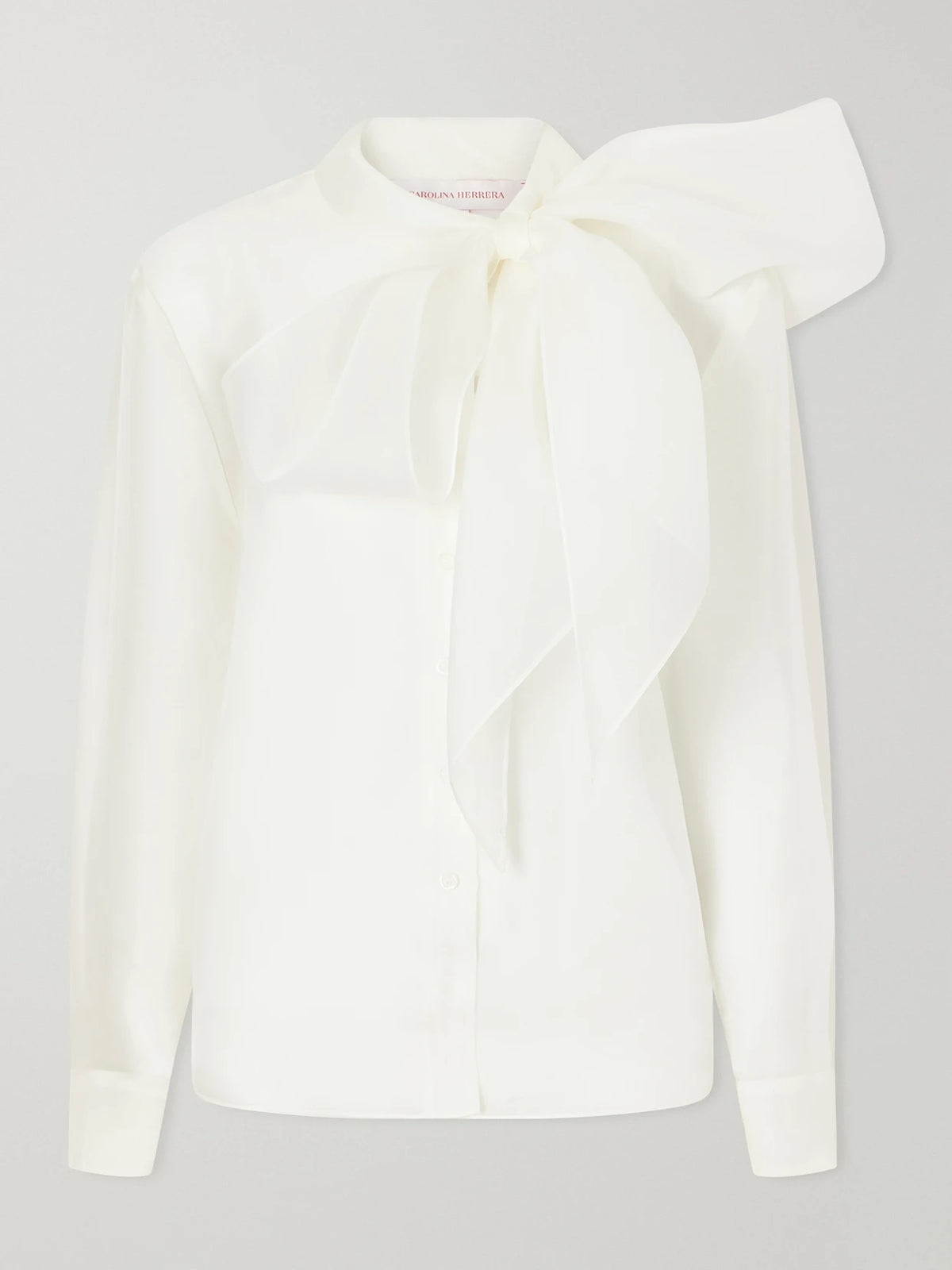 Carolina Herrera Pussy-bow Silk-organza Blouse