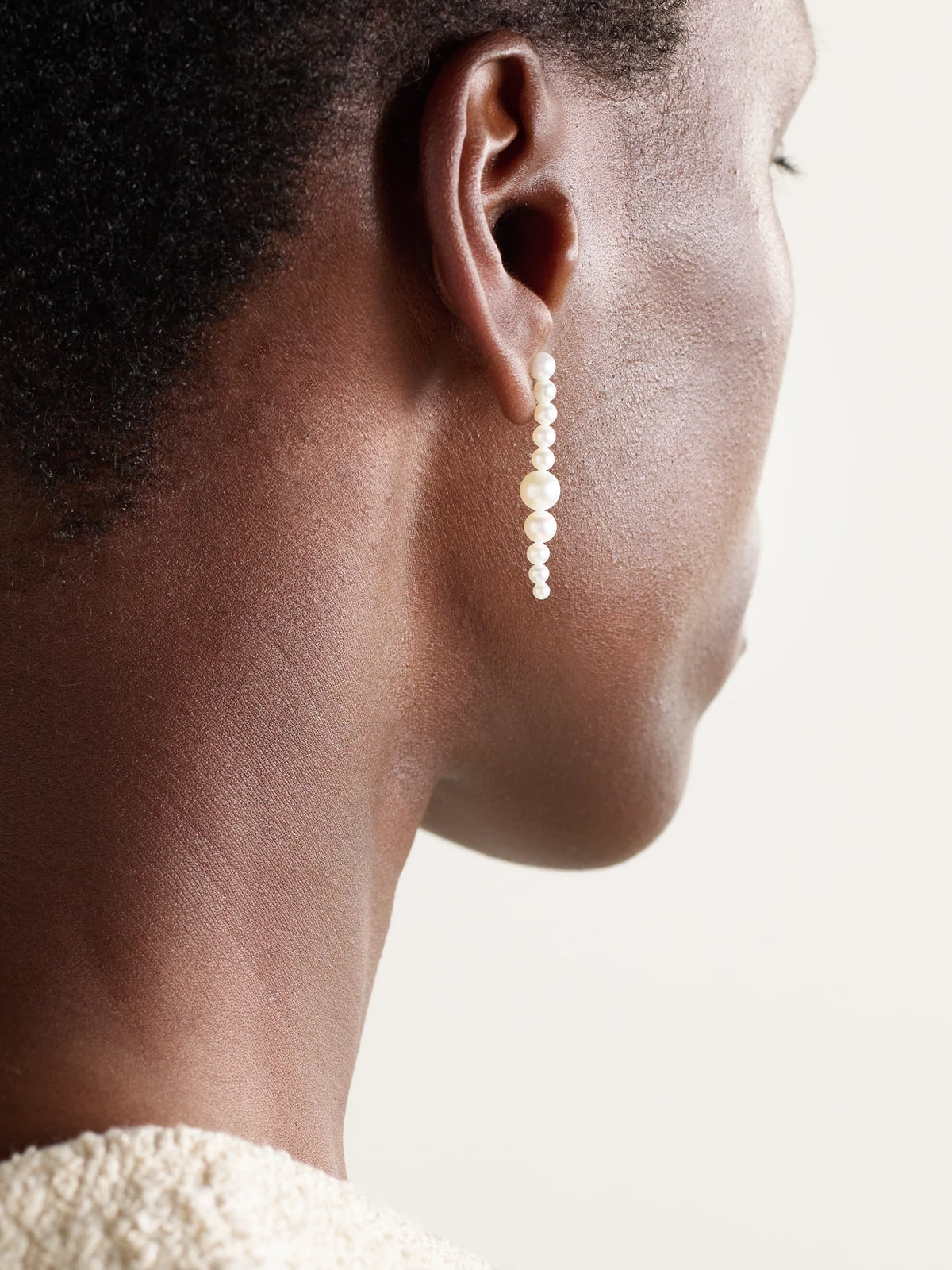 Image of Earrings. Product name - Sienna Moon 14-karat Recycled Gold Pearl Earrings in Multi colour by brand - Sophie Bille Brahe