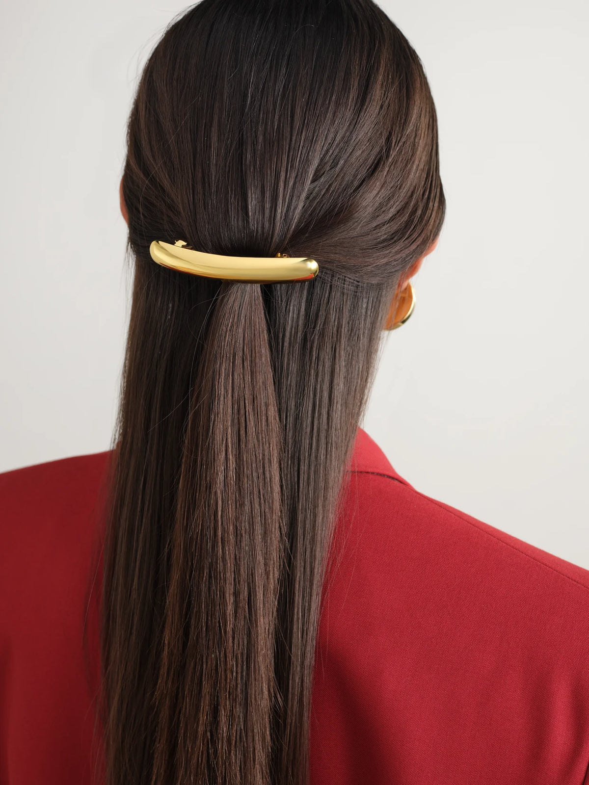 Image of Accessories. Product name - The Molly Gold-plated Hair Clip in Multi colour by brand - LIÉ STUDIO