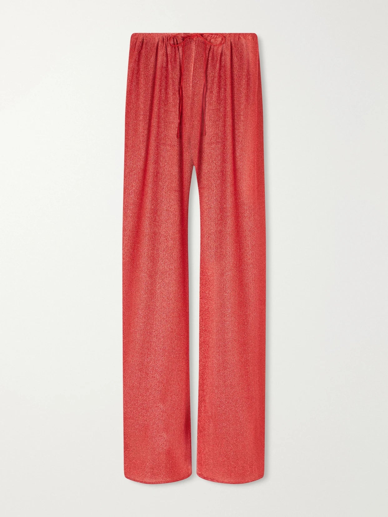 Lumière Metallic Lurex Wide-leg Pants