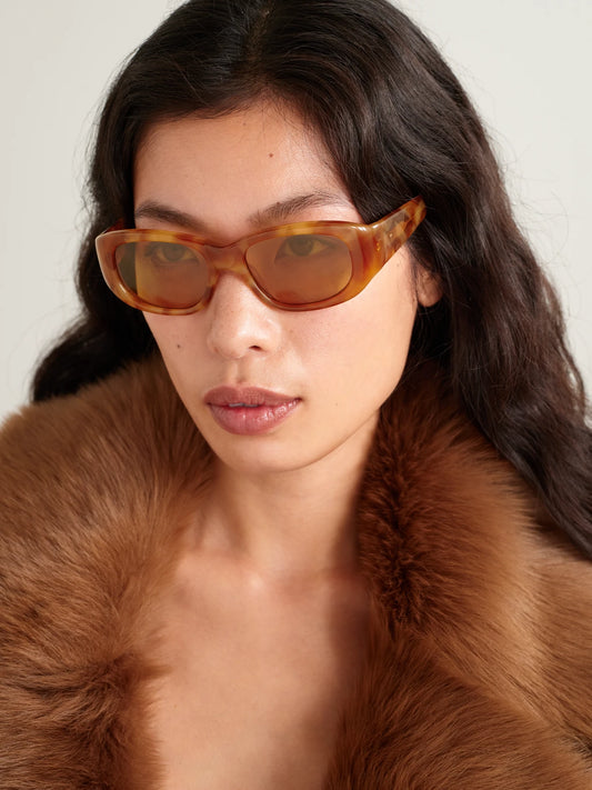 Image of Sunglasses. Product name - The Al Square-frame Tortoiseshell Acetate Sunglasses in Multi colour by brand - Thistles