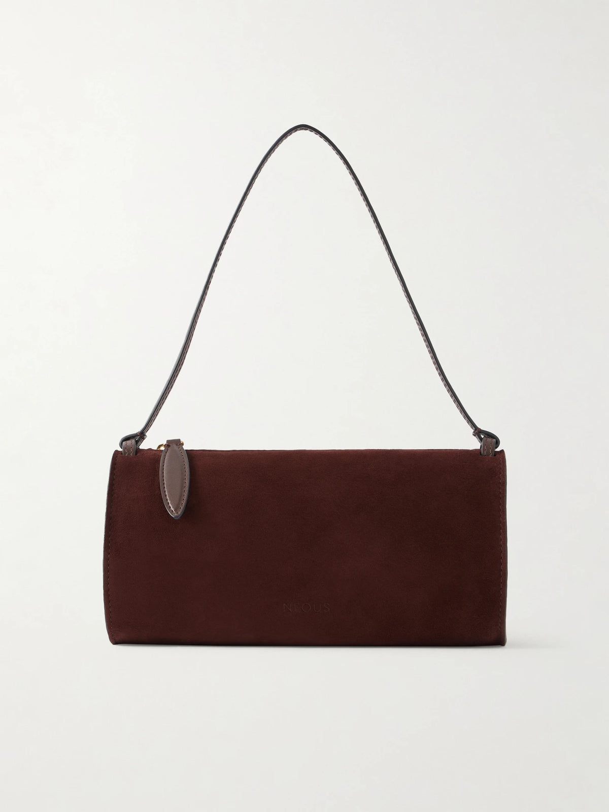 NEOUS Gemini Leather-trimmed Suede Shoulder Bag