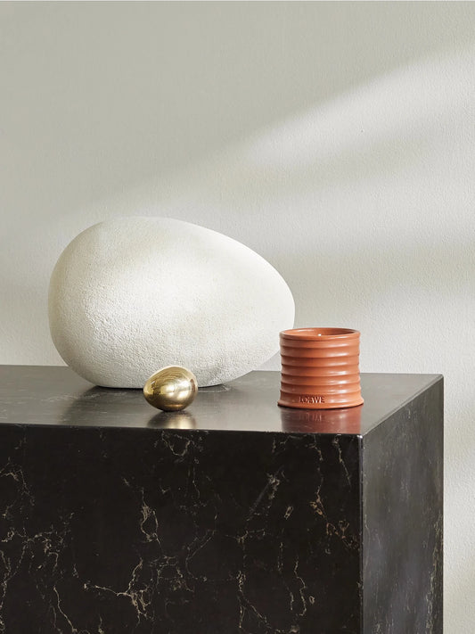 Image of Decor. Product name - Egg Limestone Ornament in Off-white colour by brand - Fourth Street