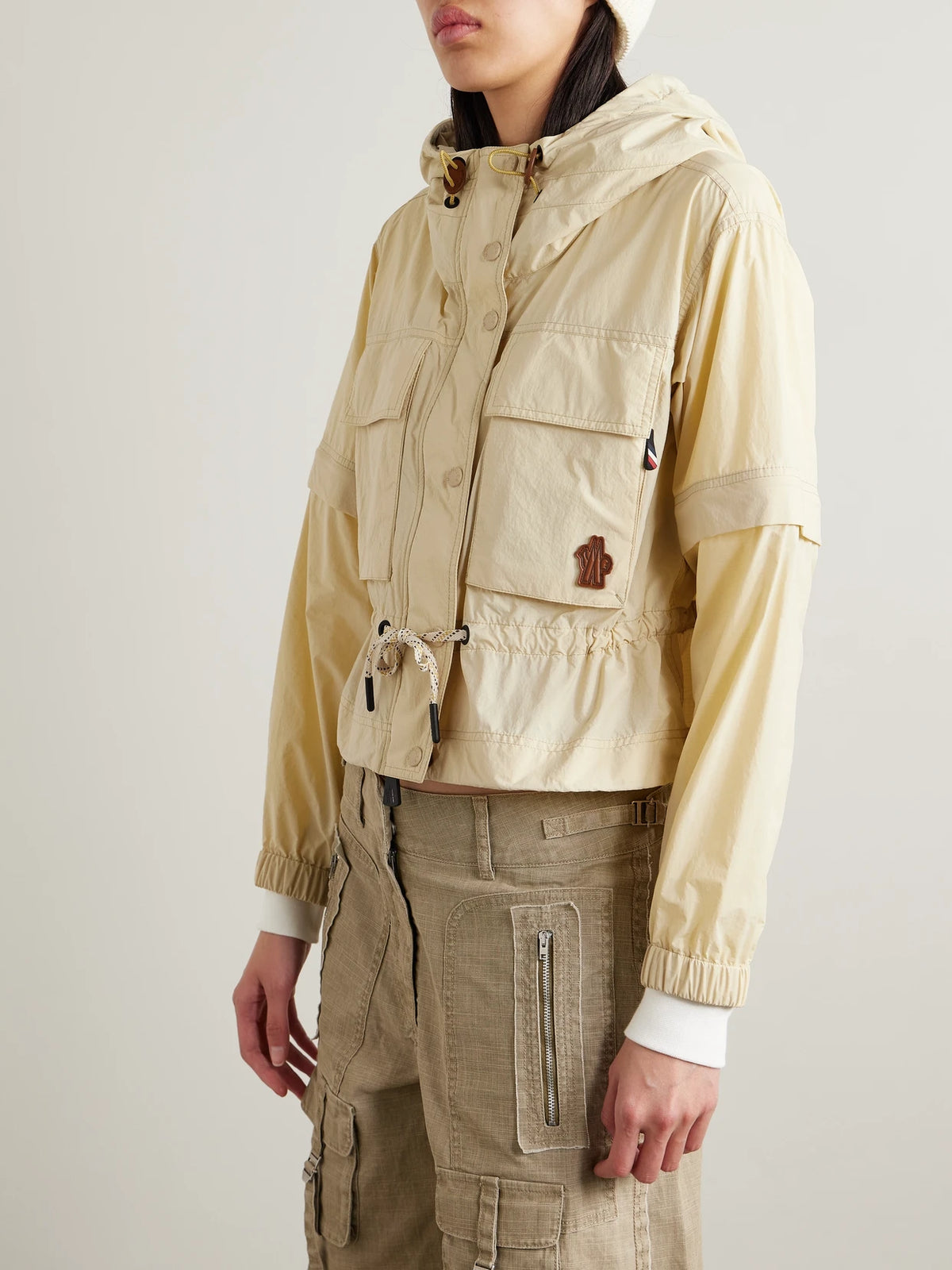 Limosee Hooded Crinkled-shell Jacket